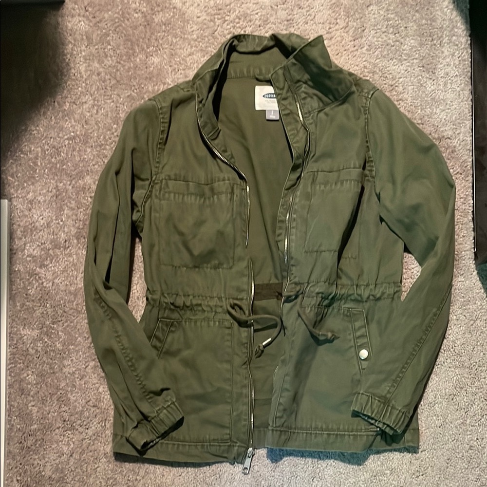 Old Navy Utility Jacket in Olive Green